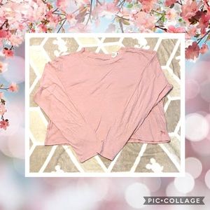 Victoria’s Secret PINK crop long sleeve tee